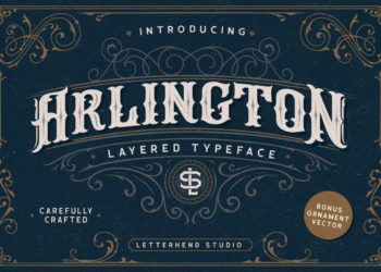 Arlington Layered Font