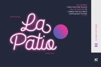 La Patio Script Free Demo Font