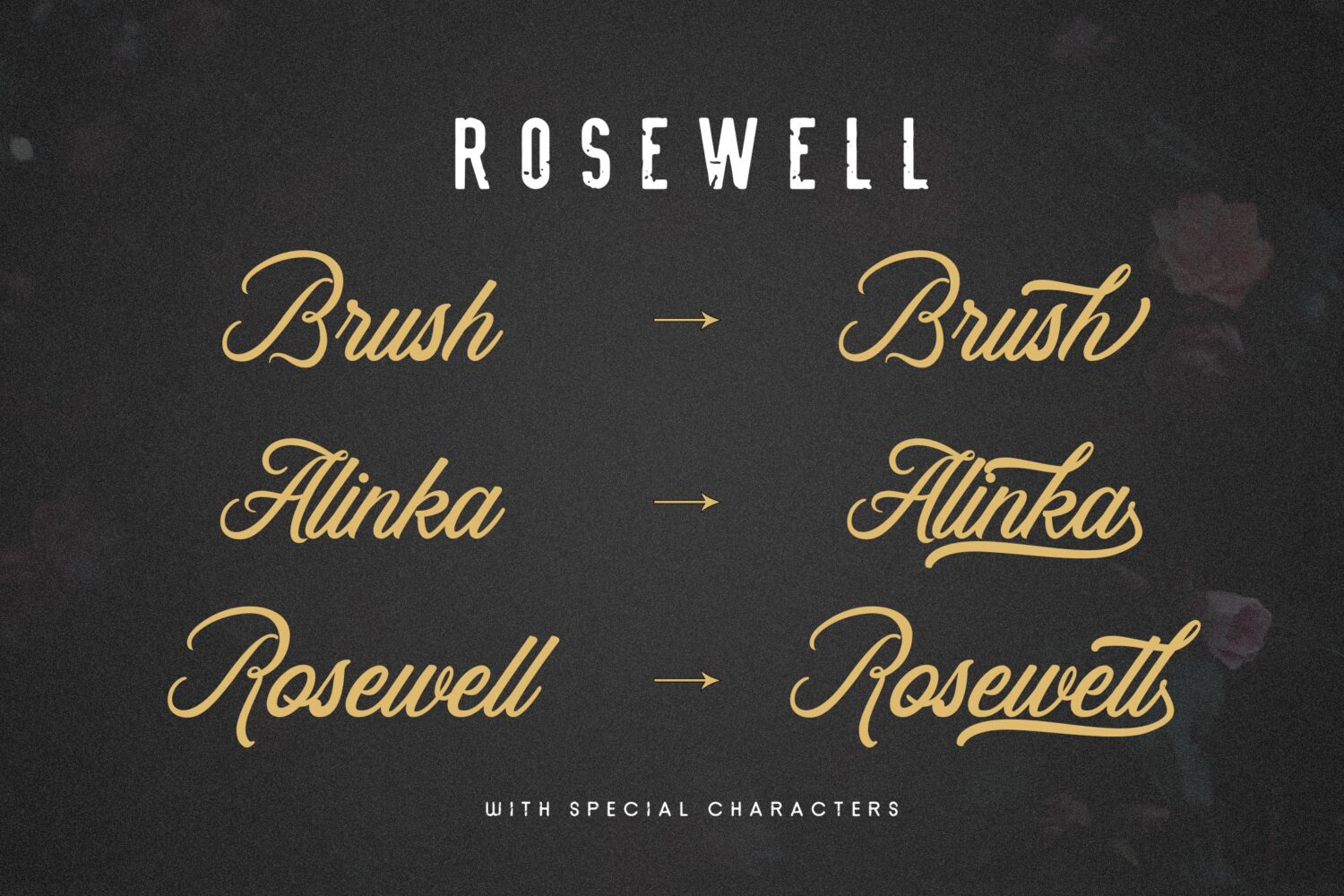 Rosewell Script Free Demo