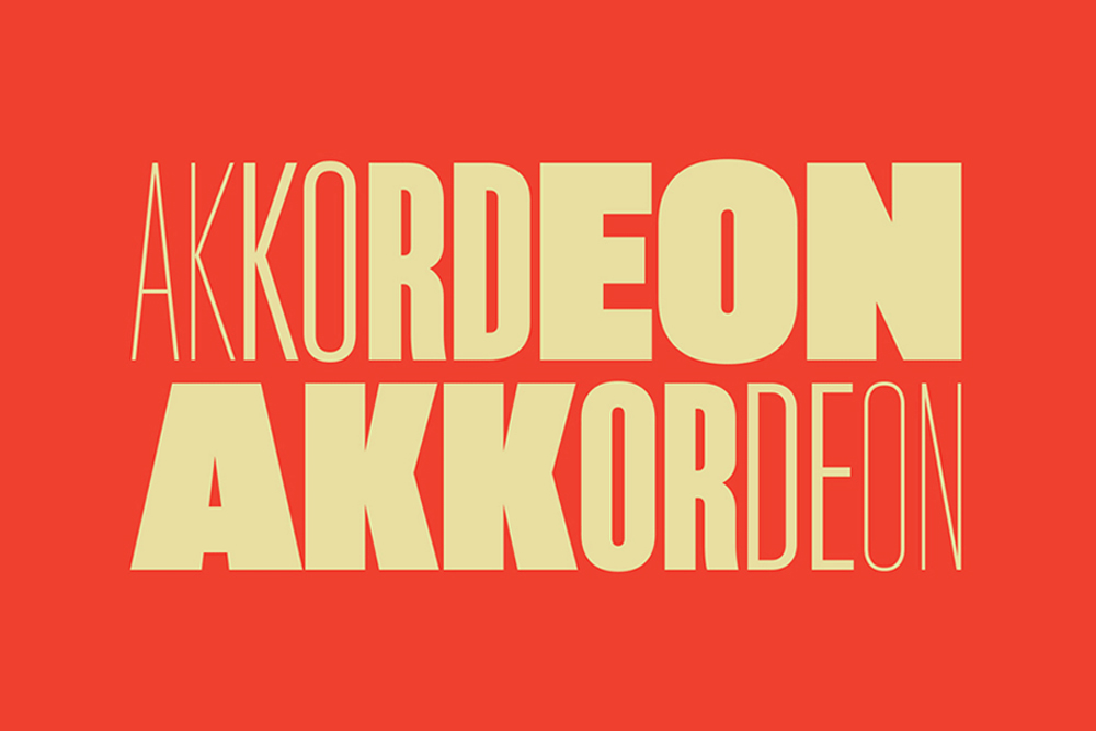 Akkordeon Font Family Demo