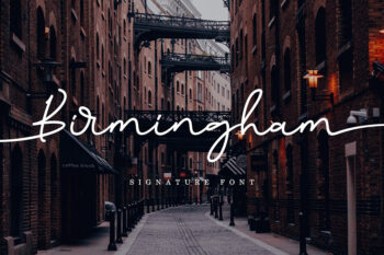 Birmingham Signature Script Font