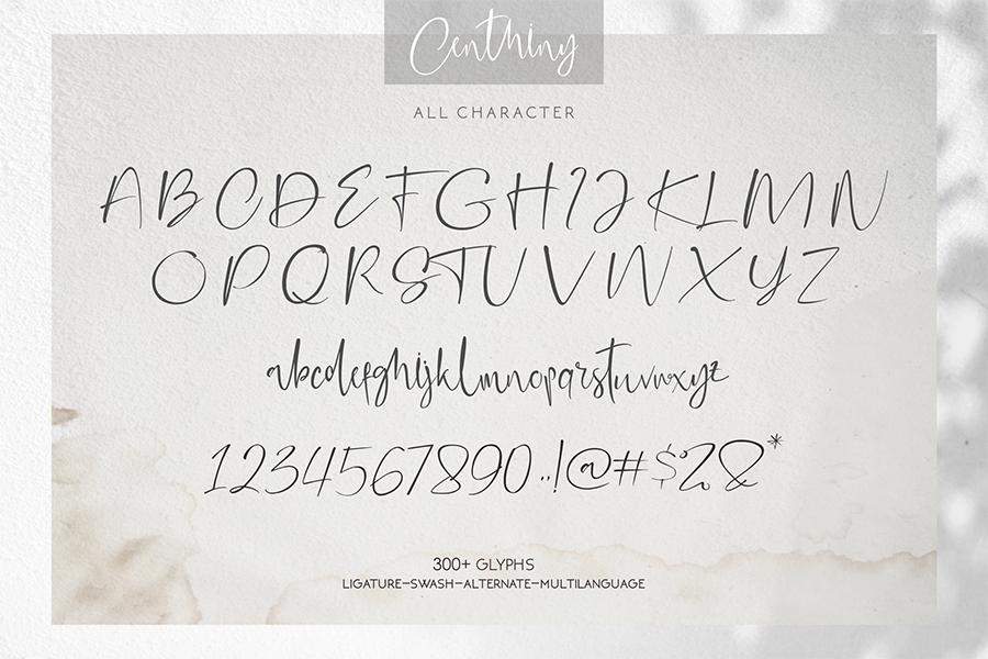 Centhiny Beautiful Handwritten Font