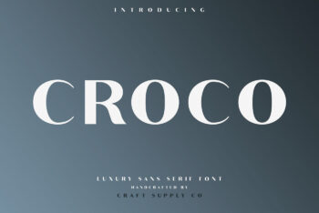Croco Font Family Demo