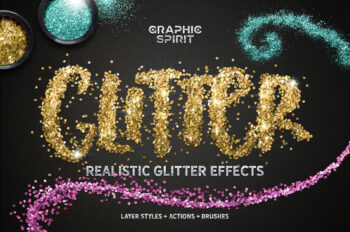 Free Glitter Photoshop Styles