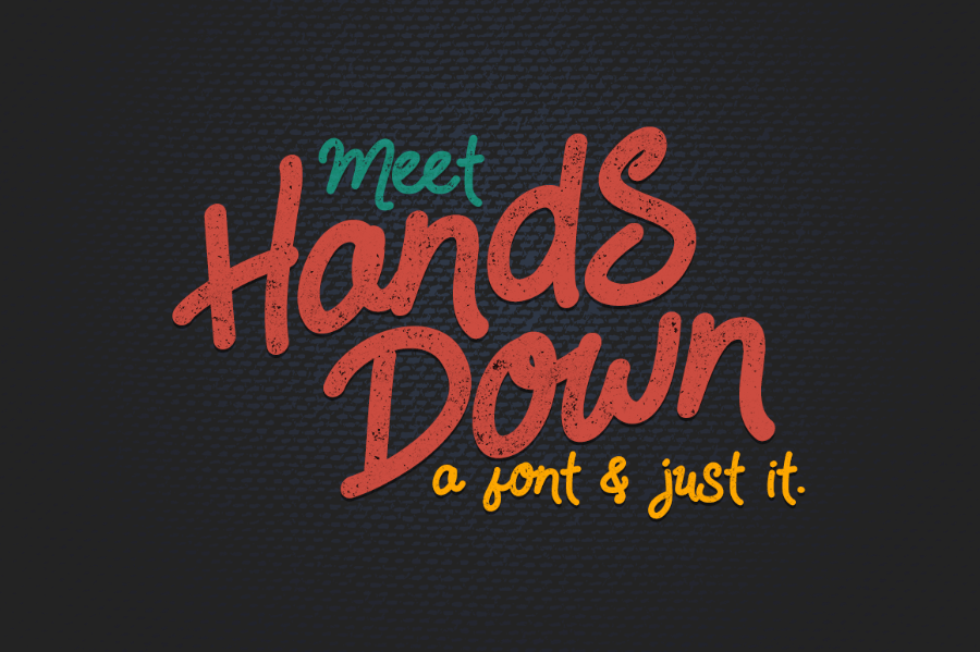 Hands-Down Free Typeface