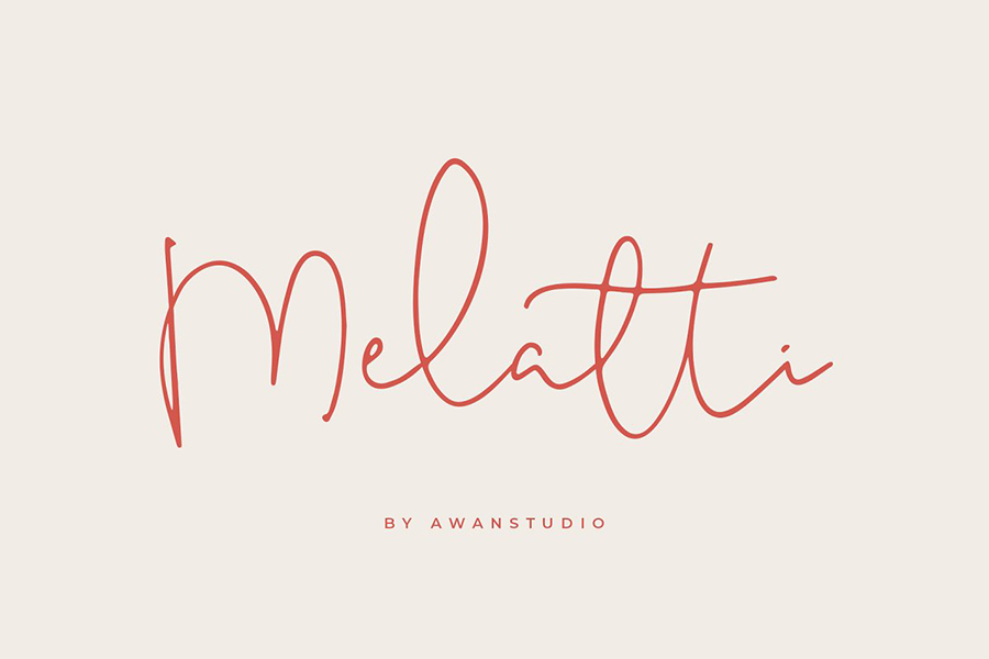 Melatti Handlettering Script