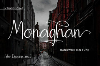 Monaghan Handlettering Font