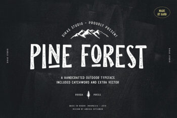 Pine Forest Outdoor Typeface