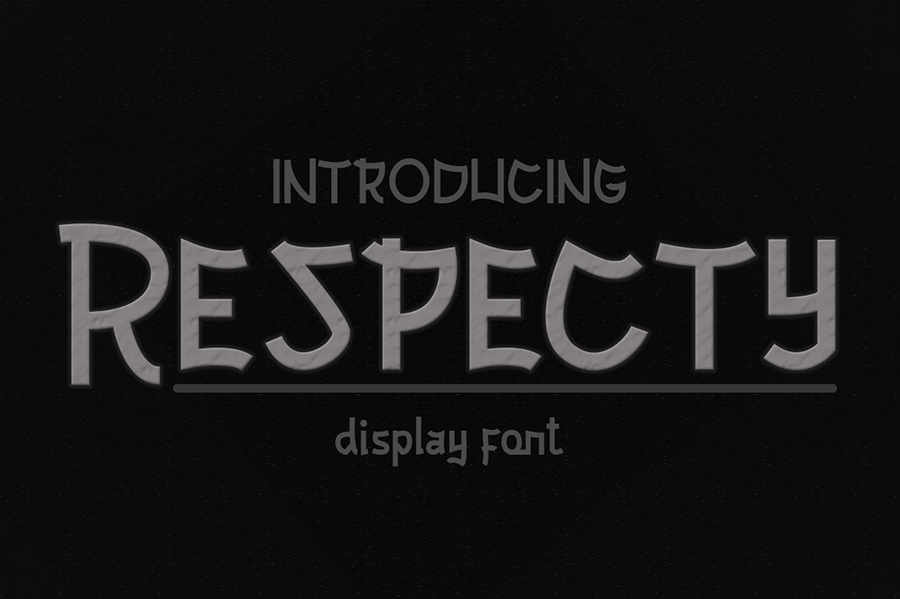 Respecty Display Font Demo