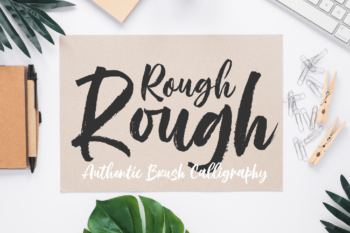 Rough Rough Script Font