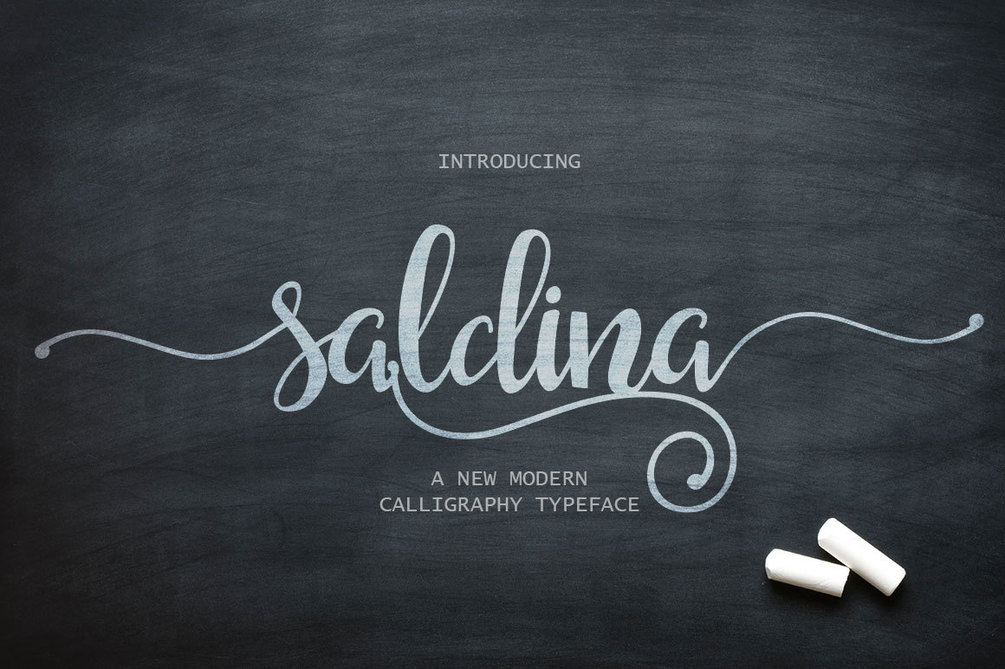 Saldina Free Font