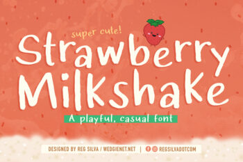 Strawberry Milkshake Font Demo