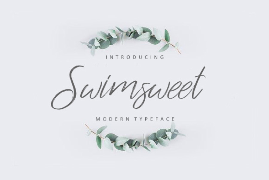 Swimsweet Script Font Demo