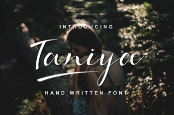 Taniya Handwritten Font Demo