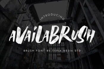 Availabrush Display Brush Font