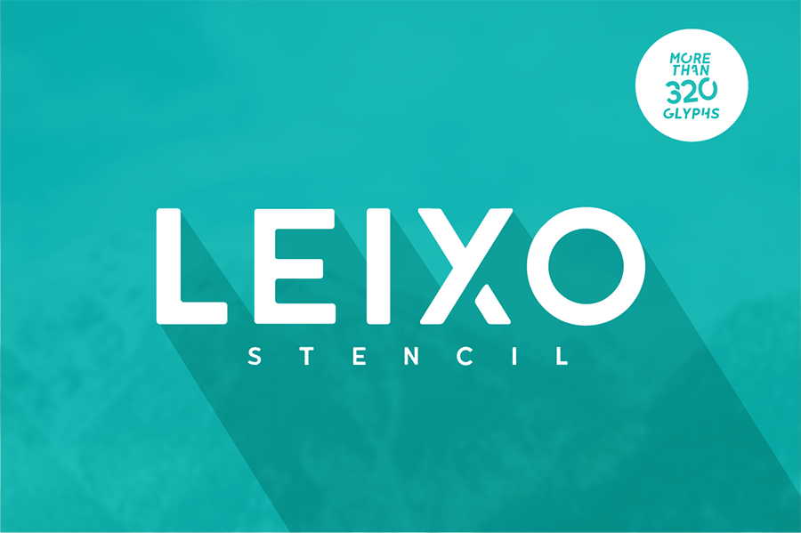 Leixo Stylish Stencil Font