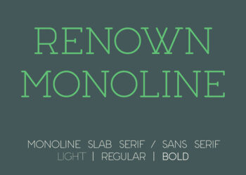 Renown Monoline Font Demo