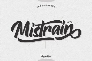 Demo Mistrain Typeface Font