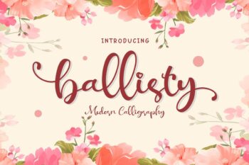 Free Ballisty Script Font