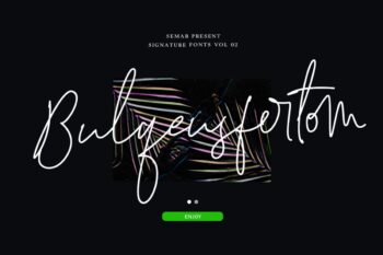 Free Bulqeusfertom Signature Fonts