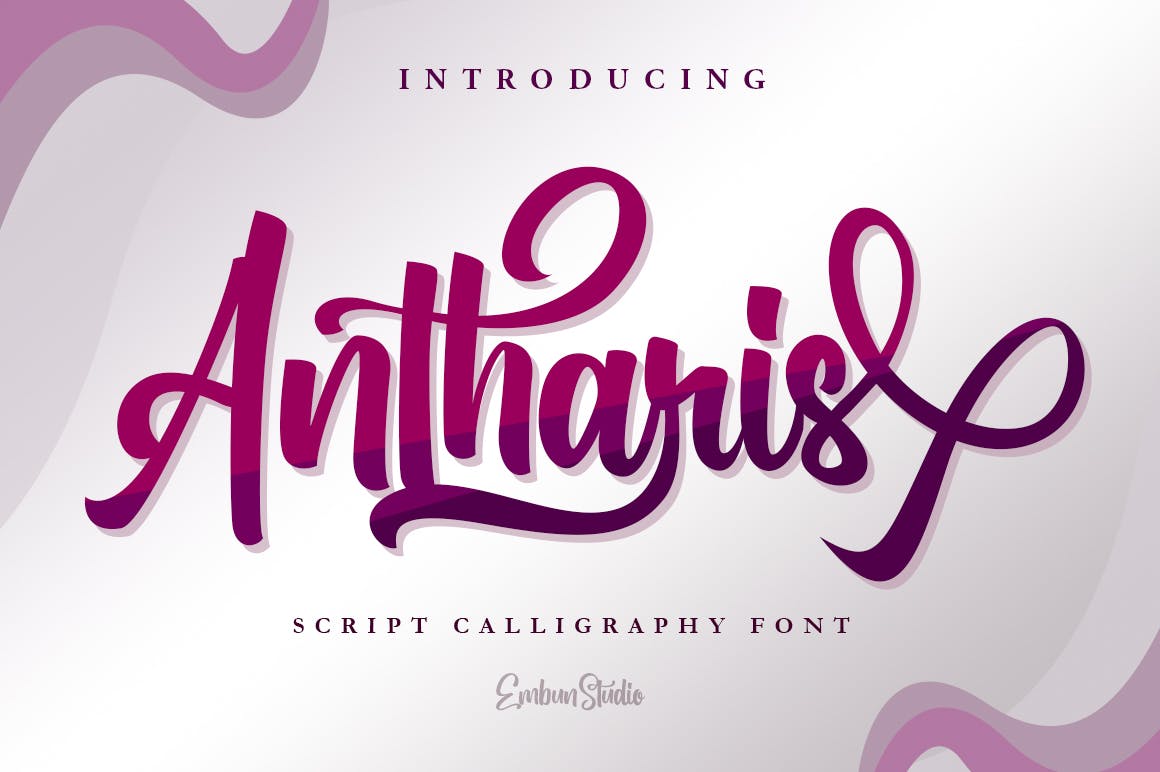 Free Demo Antharis Script Font