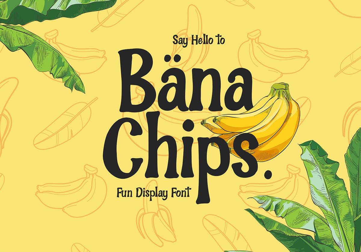 Free Demo Bana Chips Display Font