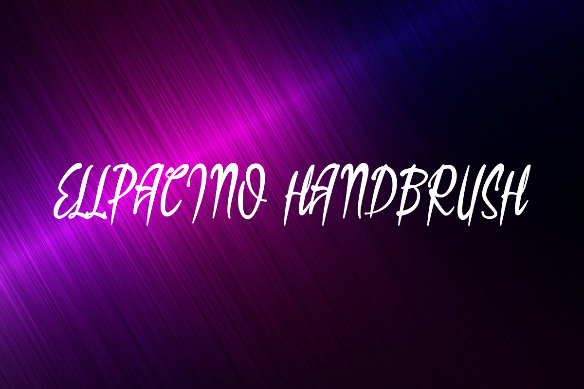 Free Ellpacino Handbrush Script Font