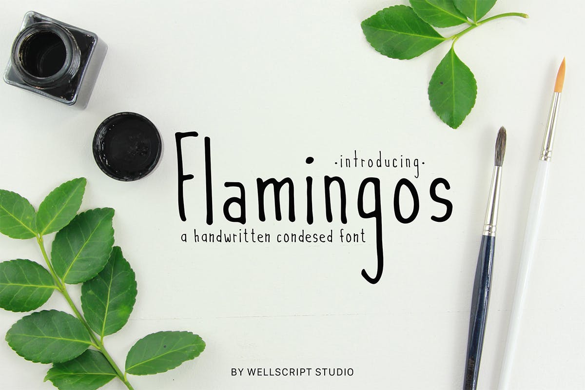 Free Flamingos Handwritten Font