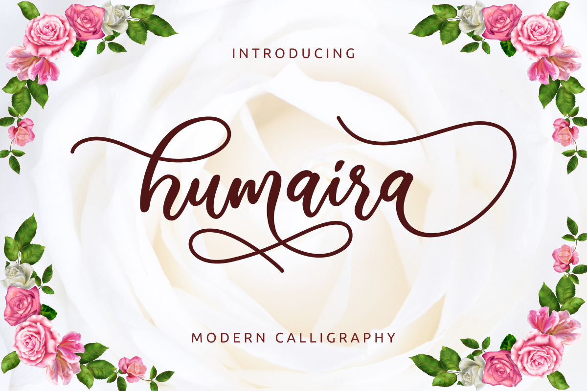 Free Humaira Modern Script Font
