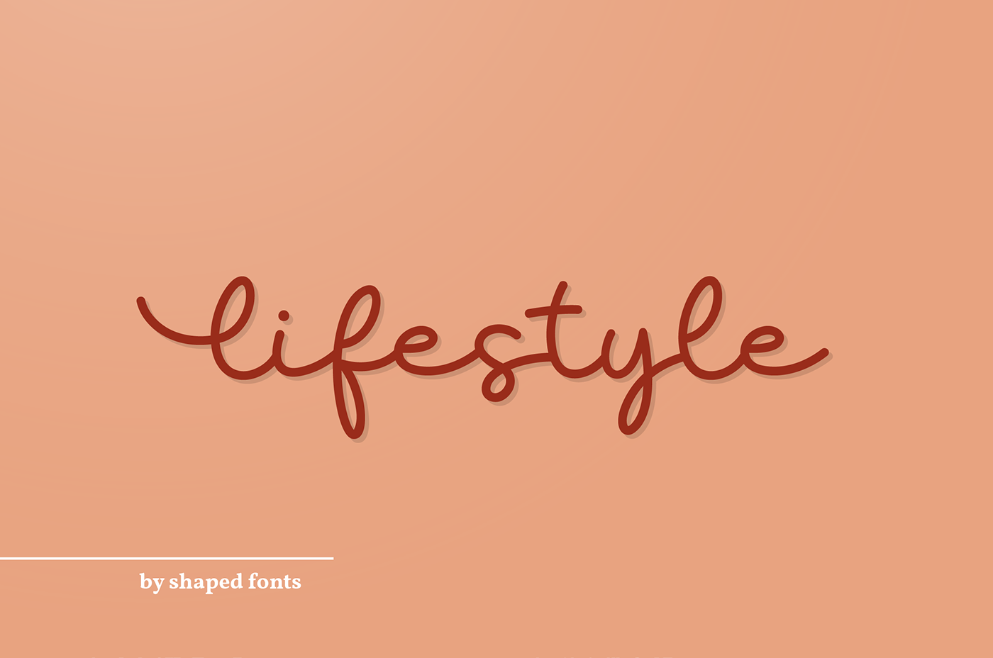 Free Lifestyle Monoline Script Font