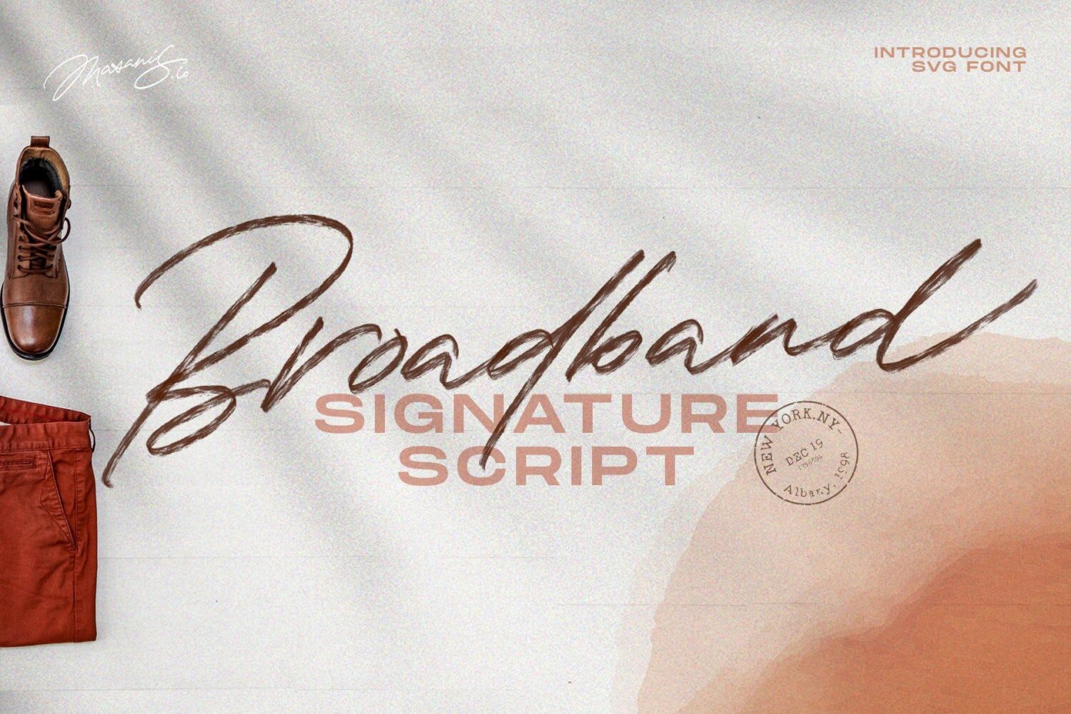 Free The Broadband Script Font