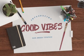 Good Vibes Brush Typeface