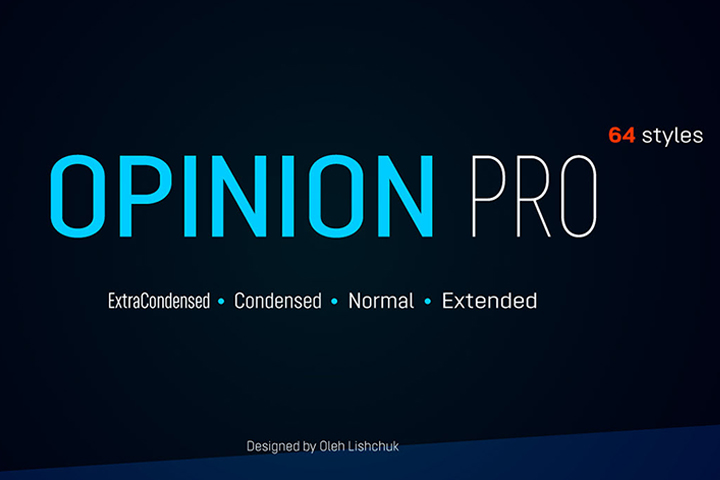 Opinion Pro Typeface Free Demo