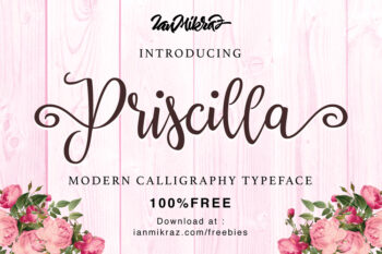 Priscilla Script Free Typeface