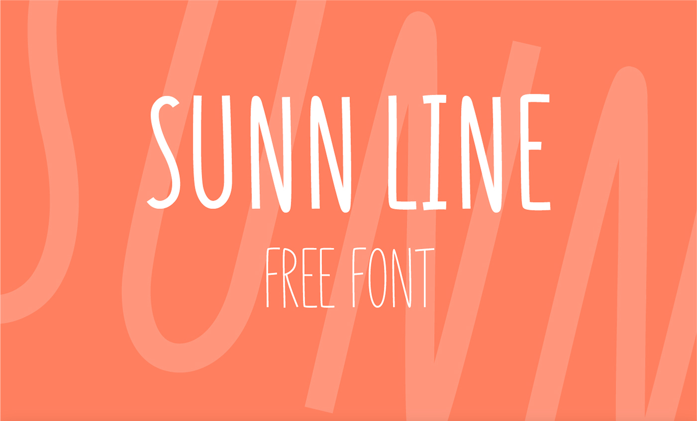 Sunn Line Free Typeface