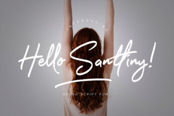 Hello Santtiny Brush Script