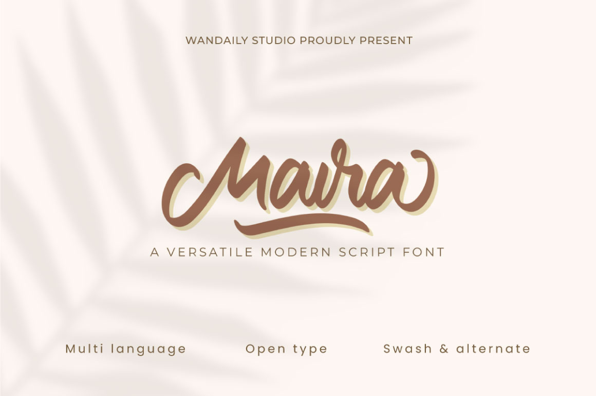 Maira Modern Script Font