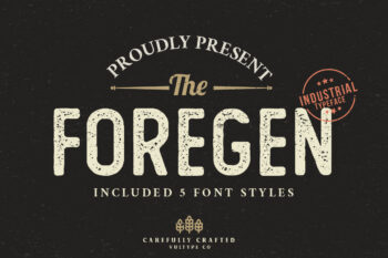 The Foregen Vintage Font