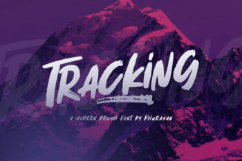 Tracking Brush Font