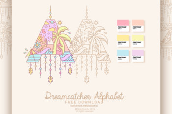 Dreamcatcher Alphabet Free Font