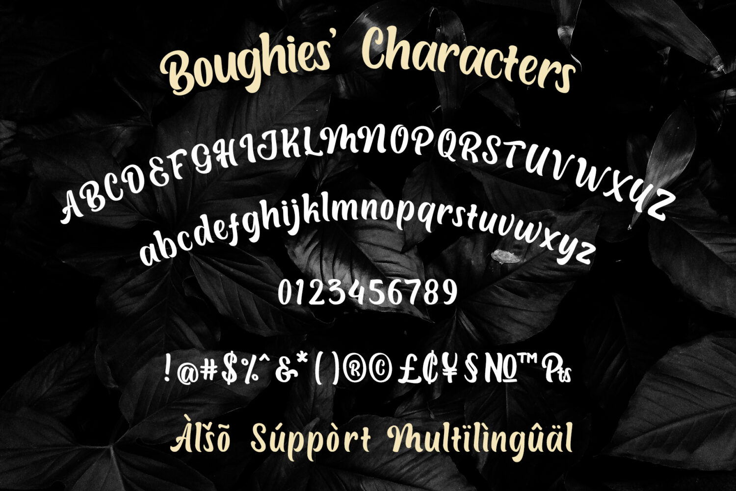 Free Font Boughies