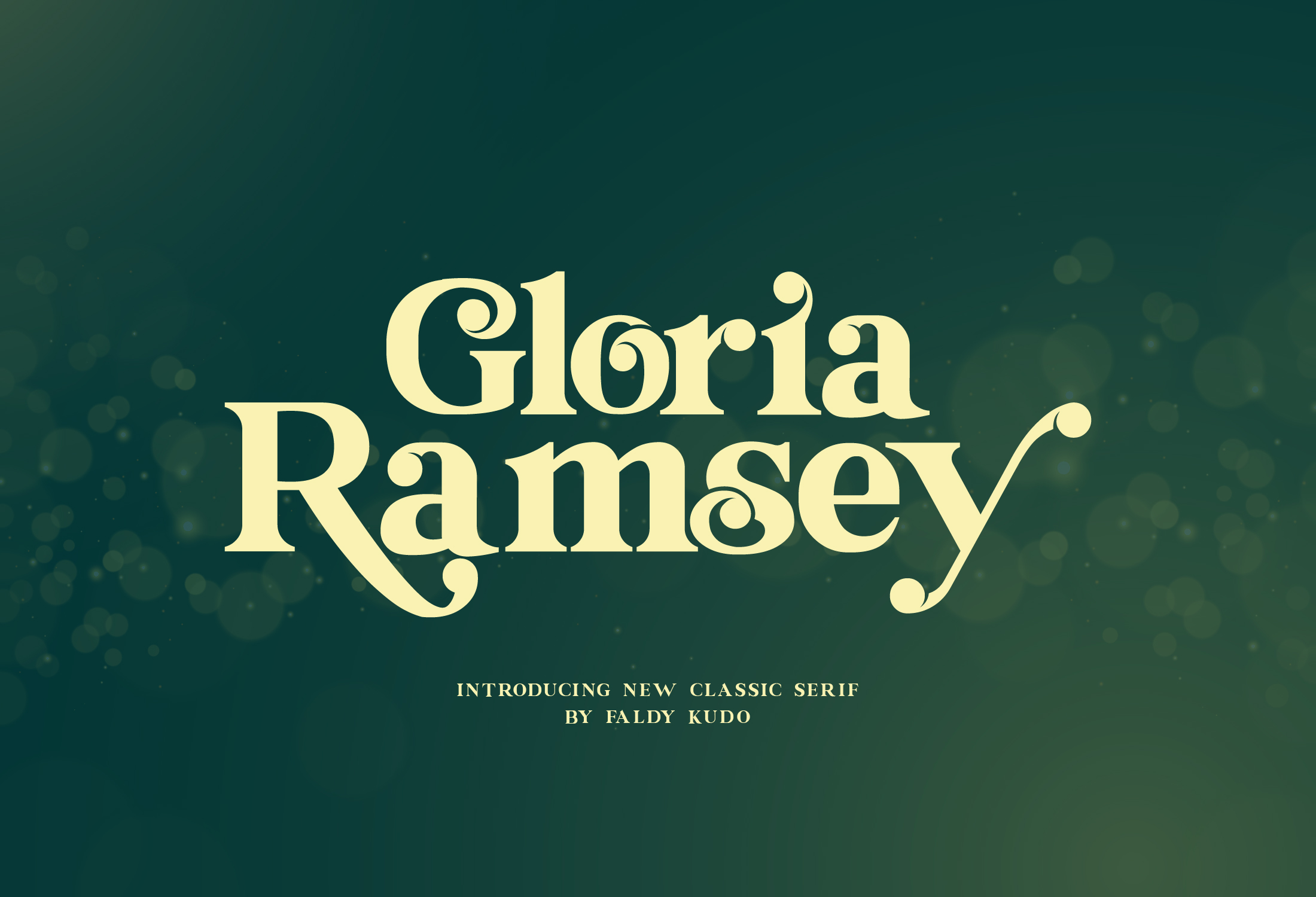 Free Font Gloria Ramsey