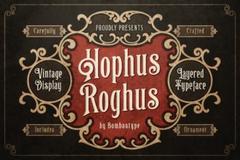 Hophus Roghus Layered Free Font