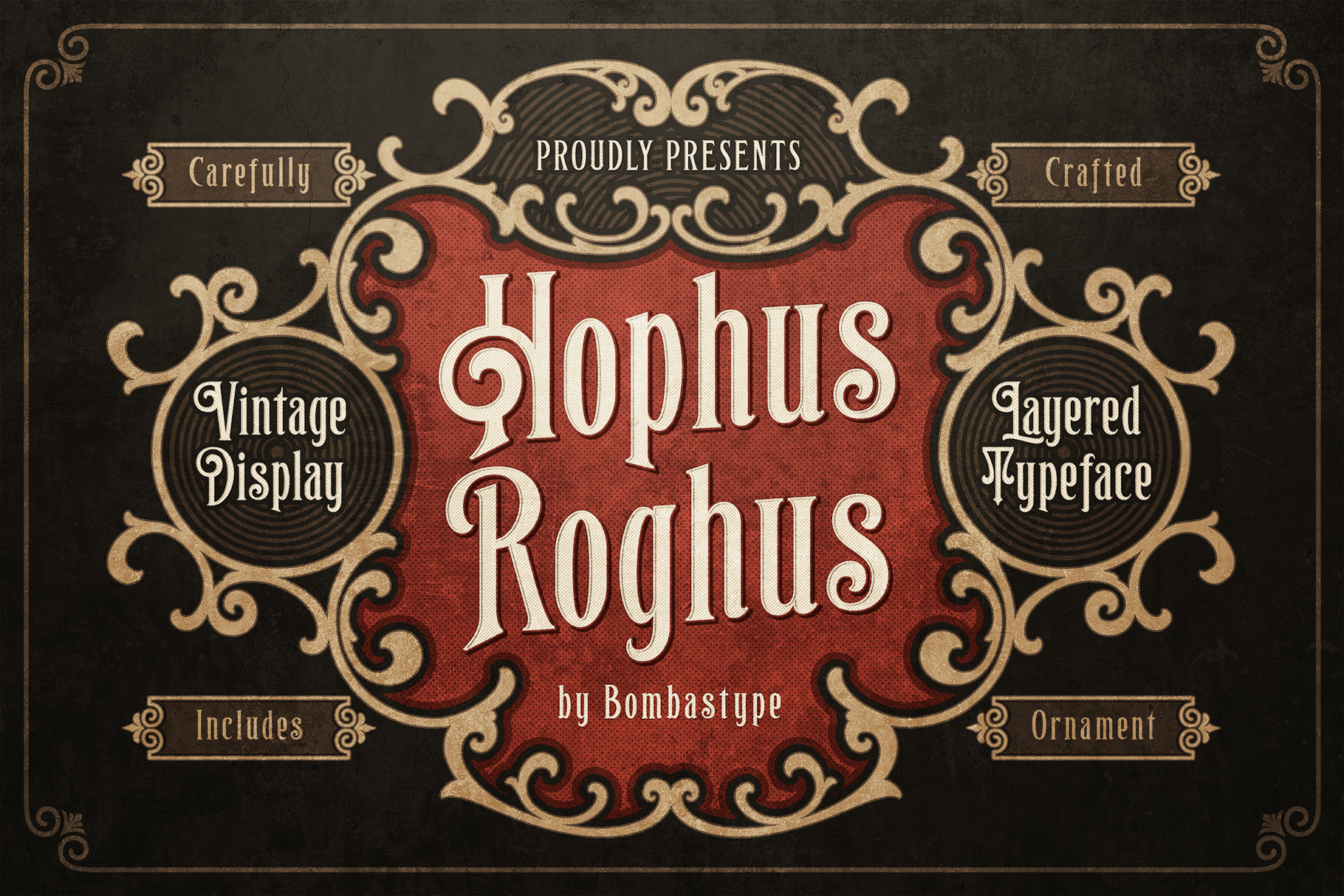 Hophus Roghus Layered Free Font