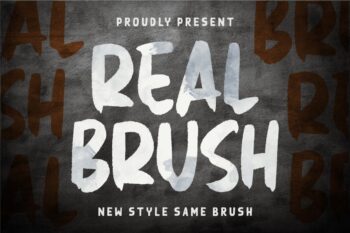 Real Brush Free Font