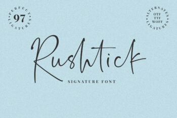 Rushtick Signature Free Font