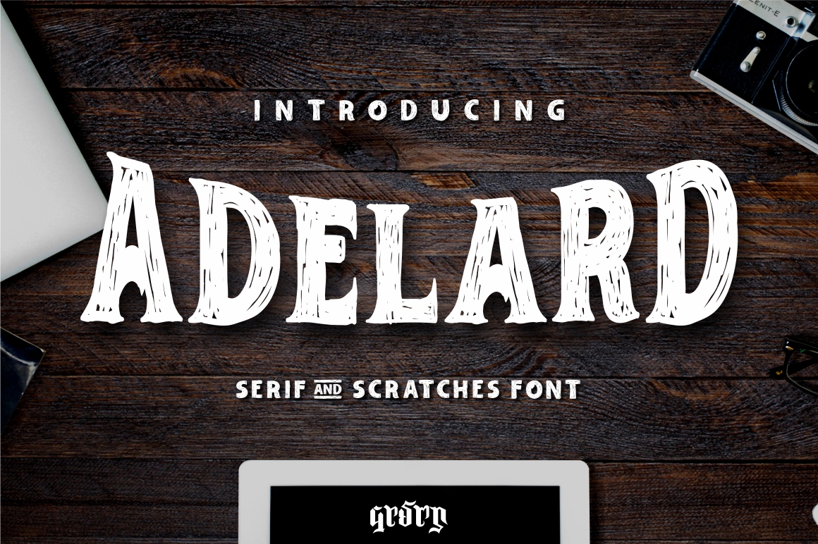 Adelard Serif & Scratches Free Font