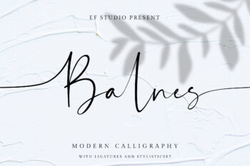 Balnes Free Font