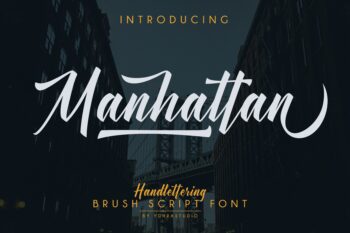 Manhattan Brush Free Font