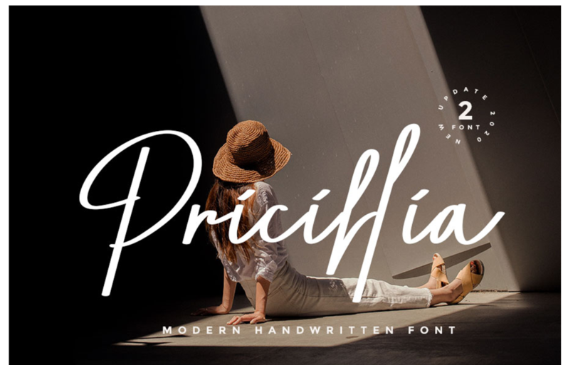 Pricillia Free Font